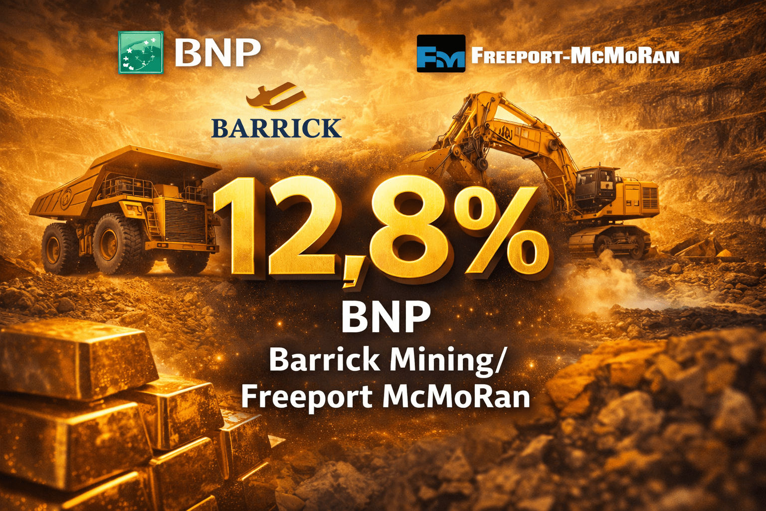 Investissement minier avec rendement de 12,8_